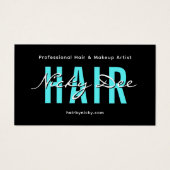 Crew Talent Block Text Business Card | QR Code (Devant)