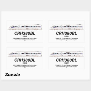 CRH380BL China Railway High-Speed elektrische trei Rechthoekige Sticker