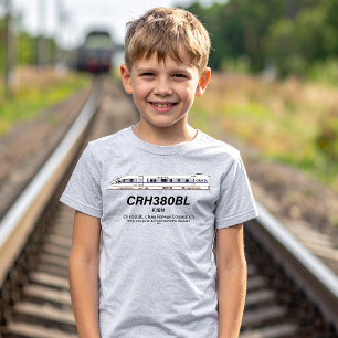 CRH380BL China Railway High-Speed elektrische trei T-shirt
