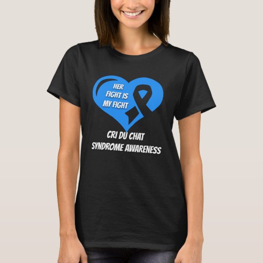 Cri Du Chat Syndrome Awareness T-shirt (Voorkant)