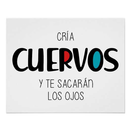 Cria cuervos perfect poster (Voorkant)