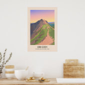 Crib Goch Snowdonia Affiche de voyage (Cuisine)