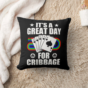 Cribbage Board Voor Cribbage Kaart Speler Grappig Kussen
