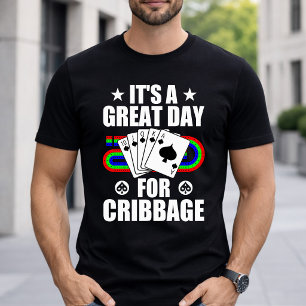 Cribbage Bord Voor Cribbage Kaartspel Speler Grapp T-shirt