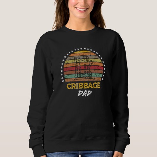 Cribbage Dad Board Game Quote Graphic Trui (Voorkant)