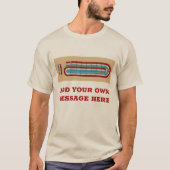Cribbage Game Board met uw bericht Graphic T-shirt (Voorkant)