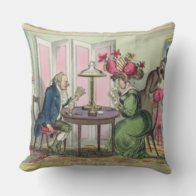 Cribbage, gepubliceerd door Thomas McLean, Londen  Kussen (Voorkant)