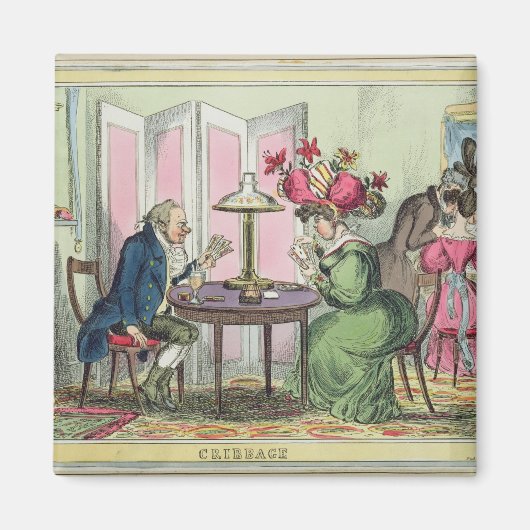 Cribbage, gepubliceerd door Thomas McLean, Londen  Magneet (Voorkant)