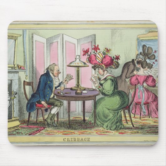 Cribbage, gepubliceerd door Thomas McLean, Londen  Muismat (Voorkant)