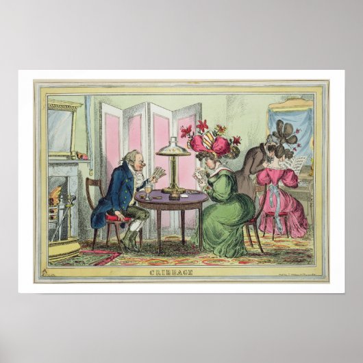 Cribbage, gepubliceerd door Thomas McLean, Londen  Poster (Voorkant)