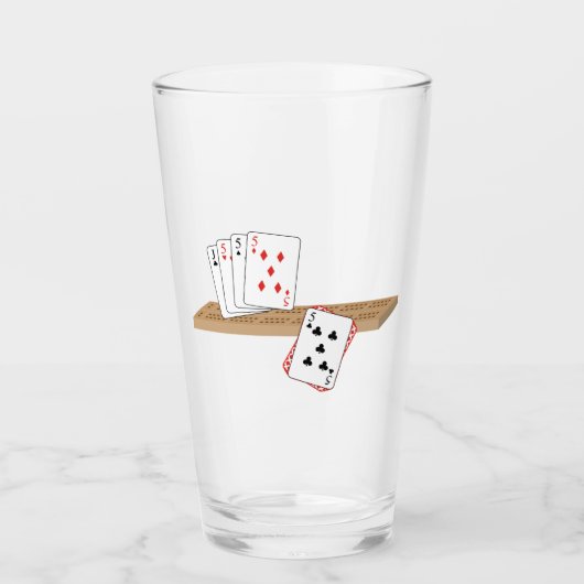 Cribbage Hand Glas (Voorkant)