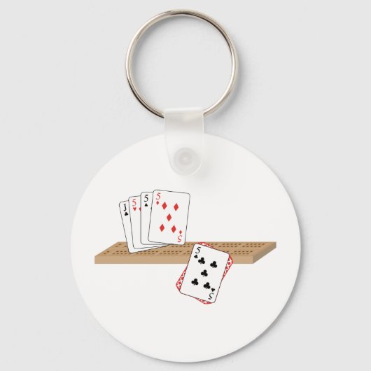 Cribbage Hand Sleutelhanger (Voorkant)