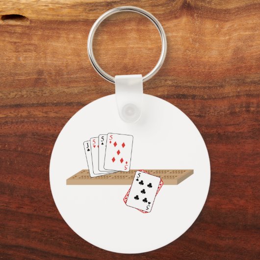 Cribbage Hand Sleutelhanger (Voorkant)