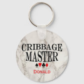 Cribbage Master Personalized Sleutelhanger (Voorkant)
