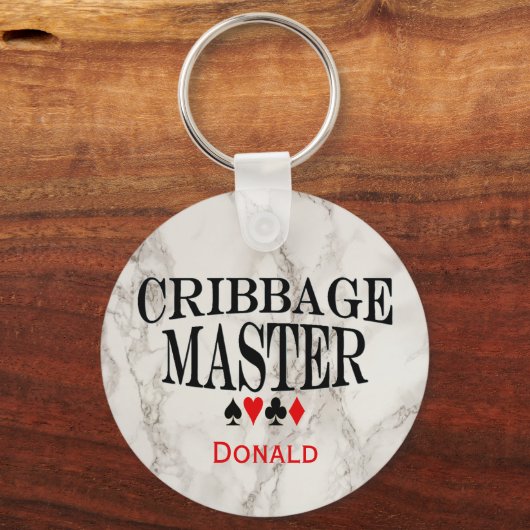 Cribbage Master Personalized Sleutelhanger (Voorkant)