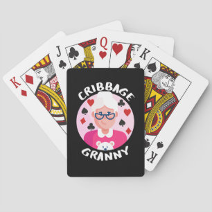 Cribbage oma - grappige cribbage pokerkaarten