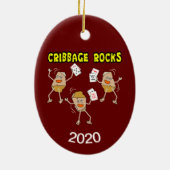 Cribbing Rocks Keramisch Ornament (Achterkant)