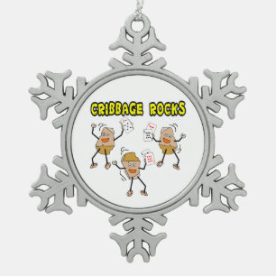 Cribbing Rocks Tin Sneeuwvlok Ornament