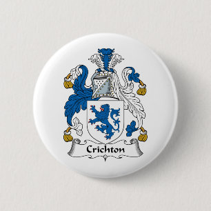 Crichton Family Crest Ronde Button 5,7 Cm