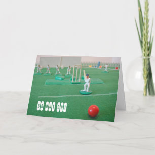 Cricket 50ste verjaardag kaart