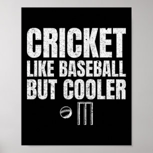 Cricket-achtig verkoopt maar koeler shirt voor een poster