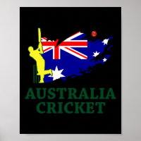 Cricket Australië Australische vlag Union Jack ste