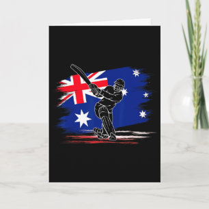 Cricket Australië Vlag Cricket Sport Liefhebber Fa Kaart