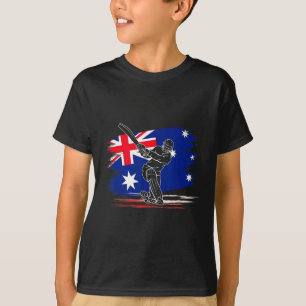 Cricket Australië Vlag Cricket Sport Liefhebber Fa T-shirt
