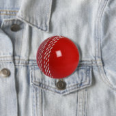 Cricket Ball Badge Ronde Button 7,6 Cm (In situ)