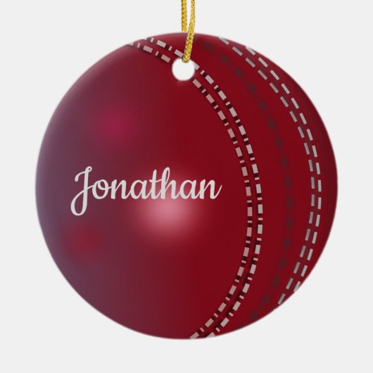 Cricket Ball Ornament (Voorkant)