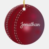 Cricket Ball Ornament (Achterkant)