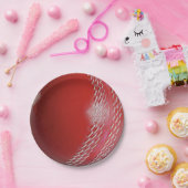 Cricket Ball Red Paper Bord (Feest)