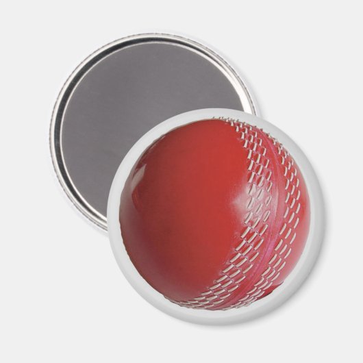 Cricket Ball Red past zich aan met Jouw naam Magneet (Voorkant / Achterkant)