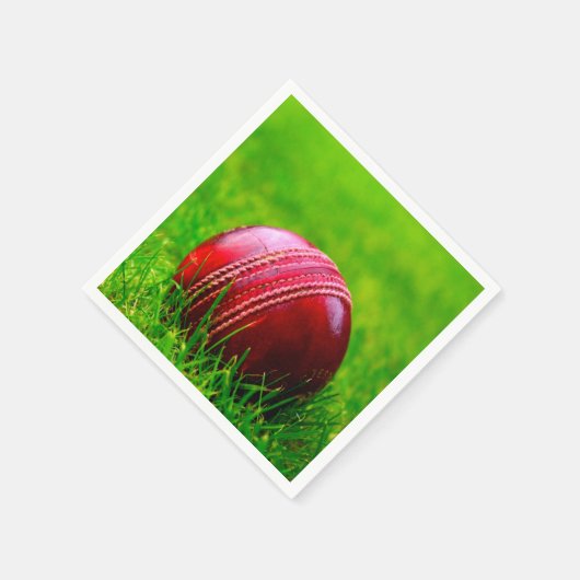 Cricket Ball Sport personaliseren met tekst Servet (Hoek)