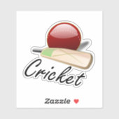 Cricket, bat en ball sticker (Vel)
