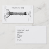 CRICKET BAT PATENT - CIRCA 1906 VISITEKAARTJE (Voorkant / Achterkant)