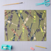 Cricket Bat Pattern Gift Wrapping Tissuepapier (Craft)