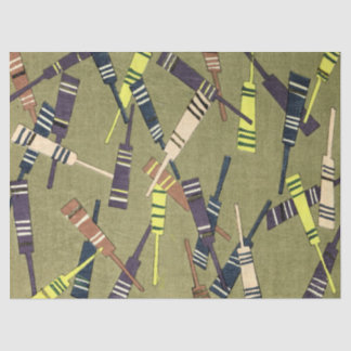 Cricket Bat Pattern Gift Wrapping Tissuepapier