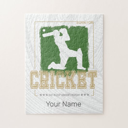 Cricket Batsman  Pitcher Speler Coach Legpuzzel (Verticaal)