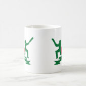 cricket batsman silhouette batball koffiemok (Center)