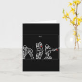 Cricket Batting Funny Cricket Fan Geschenk Cricket Kaart (Gele Bloem)