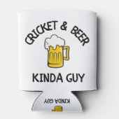 Cricket & biersoort blikjeskoeler (Achterkant)