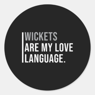 Cricket Bowler Meme Citaat Ronde Sticker