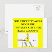CRICKET BRIEFKAART (Voorkant / Achterkant)