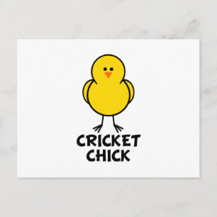Cricket Chick Briefkaart