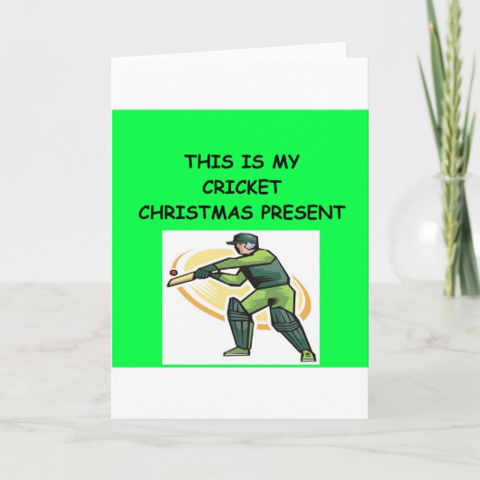 CRICKET christelijke Feestdagen Kaart (Voorkant)