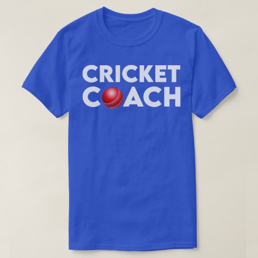 Cricket Coach T-shirt (Design voorkant)