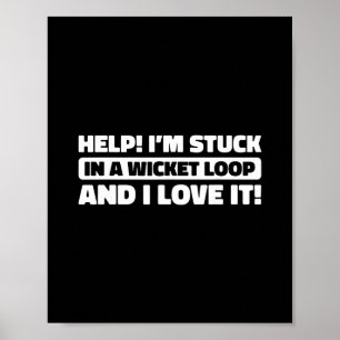 Cricket Cricket - Scheidsrechter Bowler Tsman Cric Poster