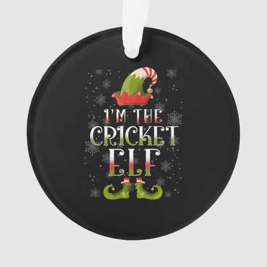 Cricket Elf Kerstmis Ornament (voorkant)