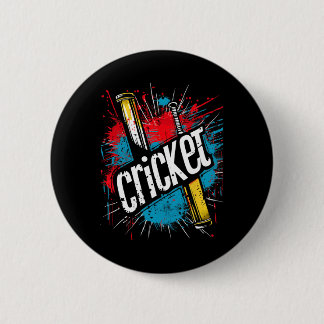 Cricket en pion voor veldsport met vangspin een ronde button 5,7 cm